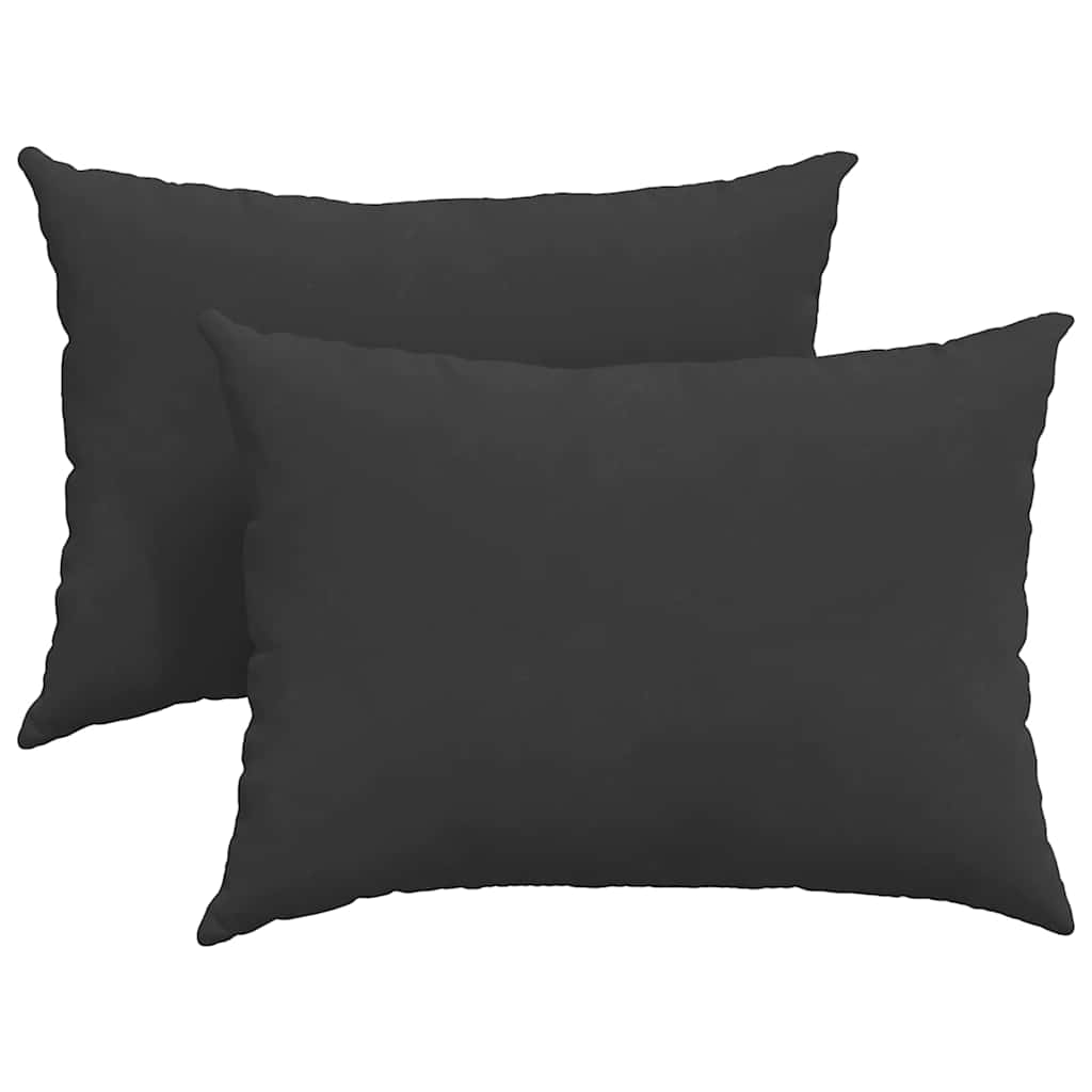 Sofakuddar 2 pcs Svart 70 x 50 cm tyg
