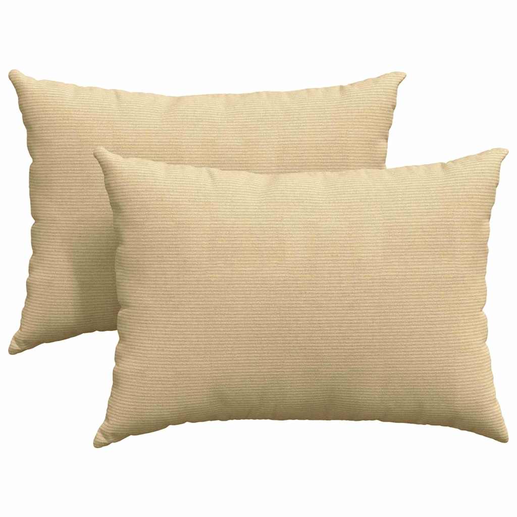 Sofakuddar 2 pcs Grågrön 70 x 50 cm Kordread tyg
