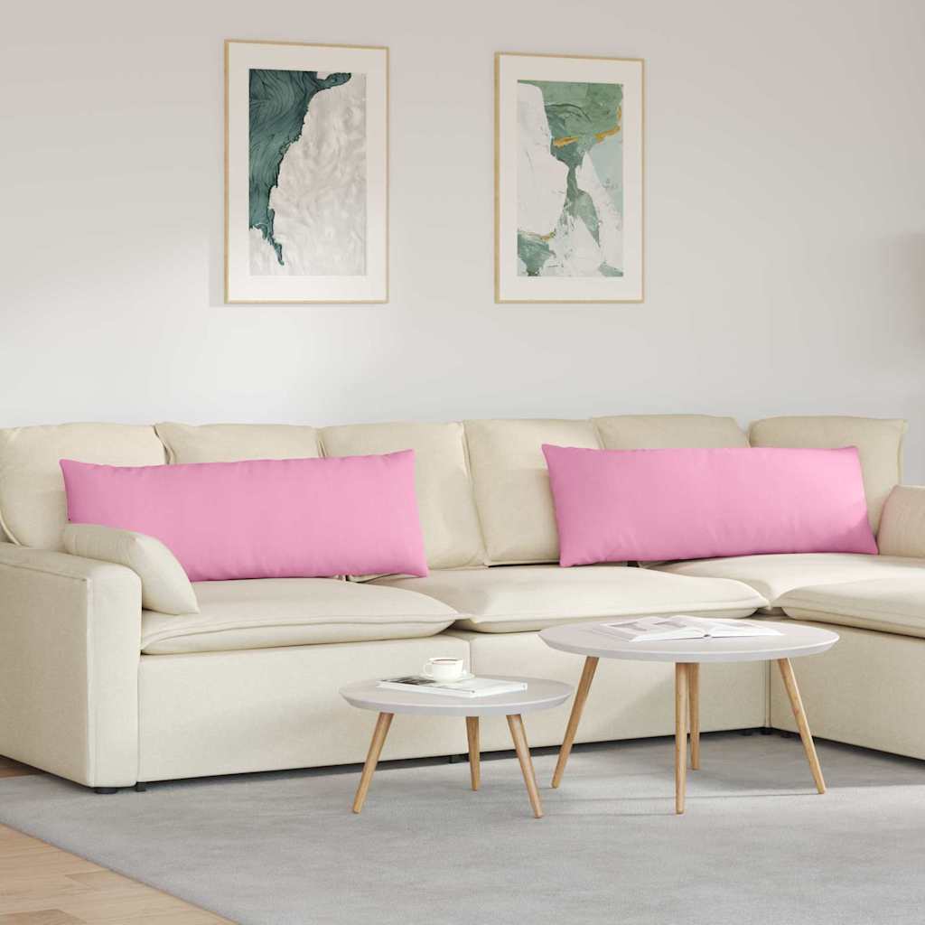 Sofakuddar 2 pcs Rosa 120 x 40 cm tyg