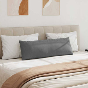 Sofakuddar 2 pcs Mörkgrå 120 x 40 cm tyg