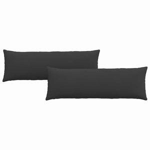 Sofakuddar 2 pcs Svart 120 x 40 cm tyg