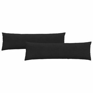 Sofakuddar 2 pcs Svart 145 x 40 cm tyg