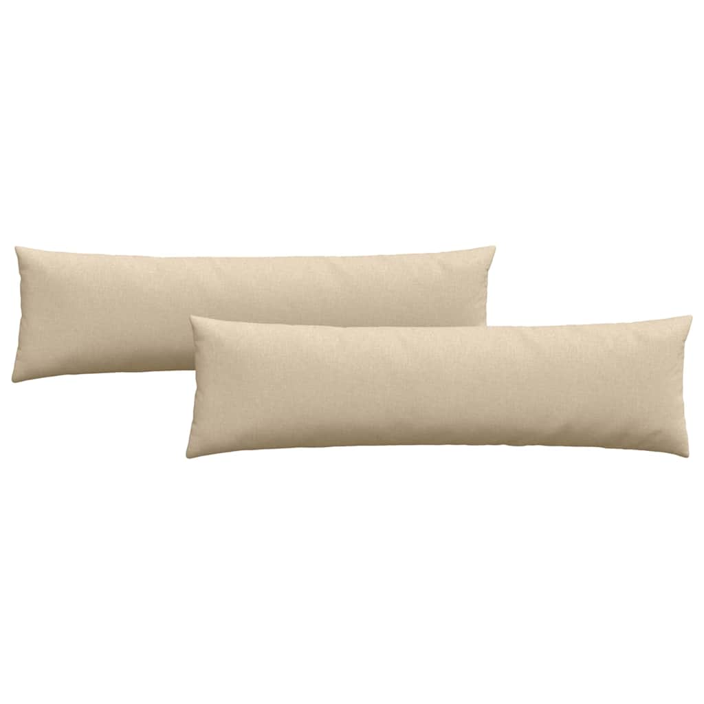 Sofakuddar 2 pcs Kräm 145 x 40 cm tyg