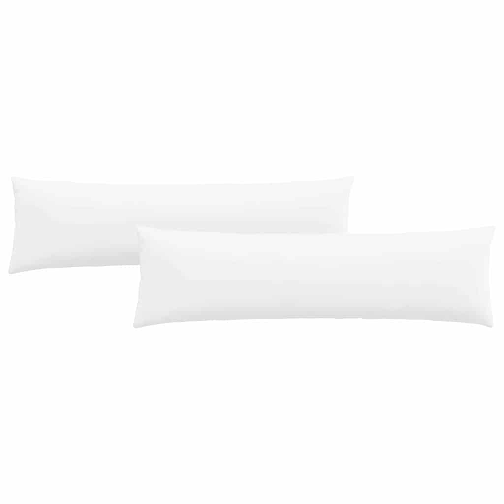 Sofakuddar 2 pcs Vit 145 x 40 cm tyg