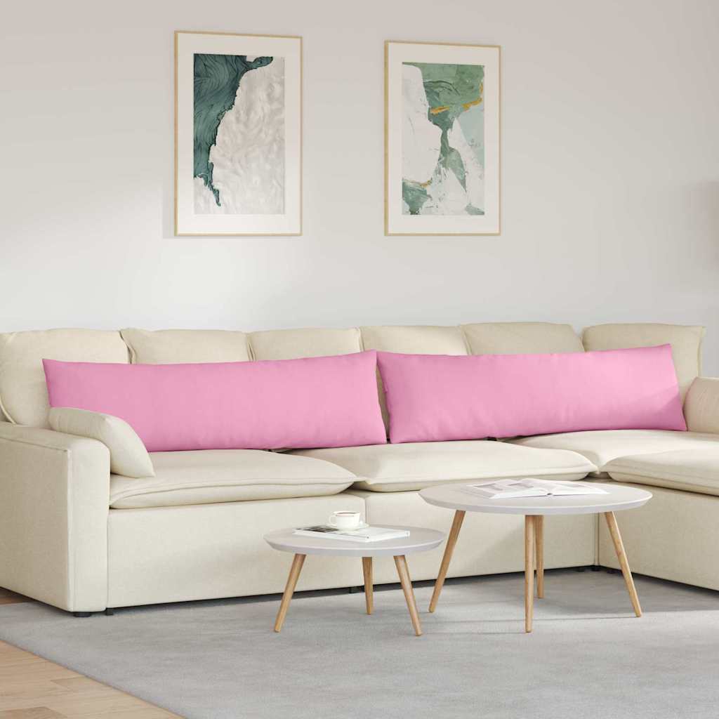 Sofakuddar 2 pcs Rosa 145 x 40 cm tyg