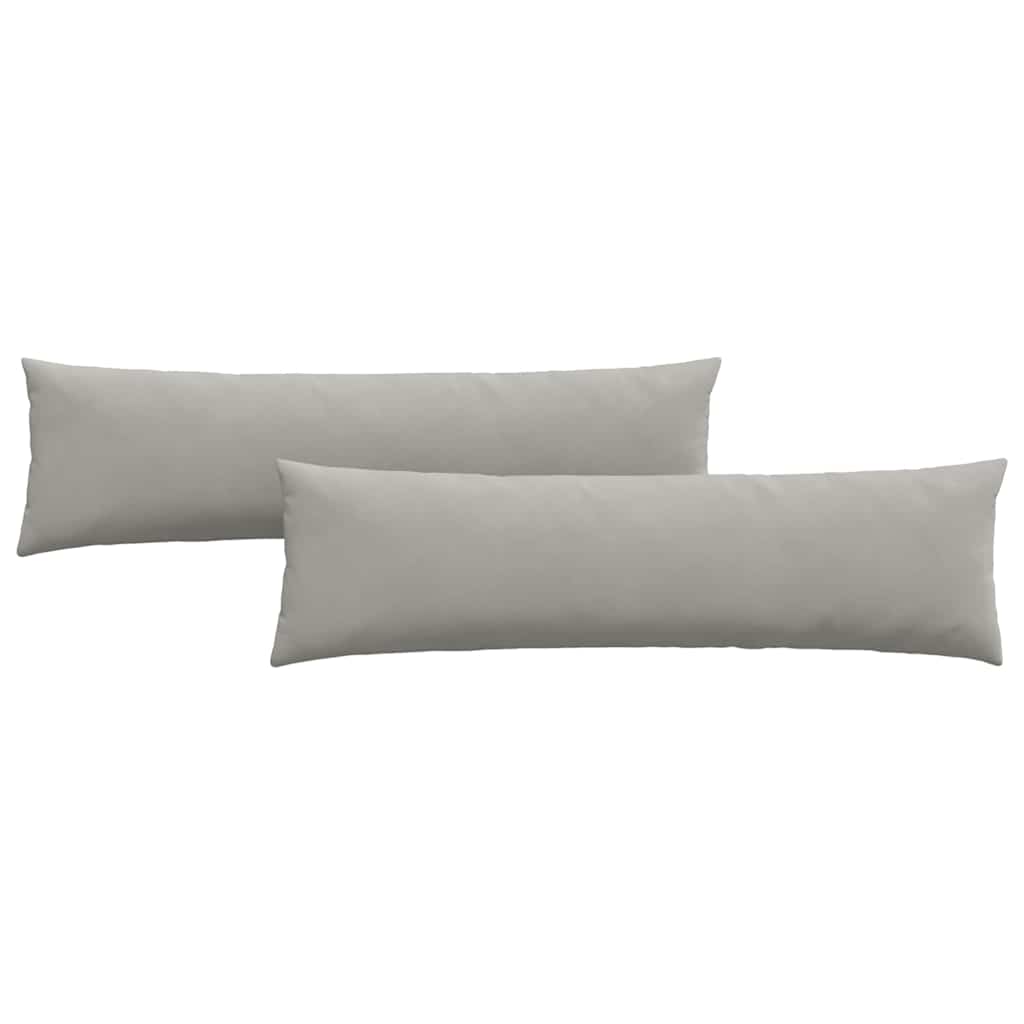 Sofakuddar 2 pcs Ljusgrå 145 x 40 cm tyg