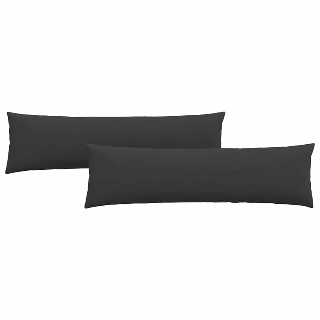 Sofakuddar 2 pcs Svart 145 x 40 cm tyg