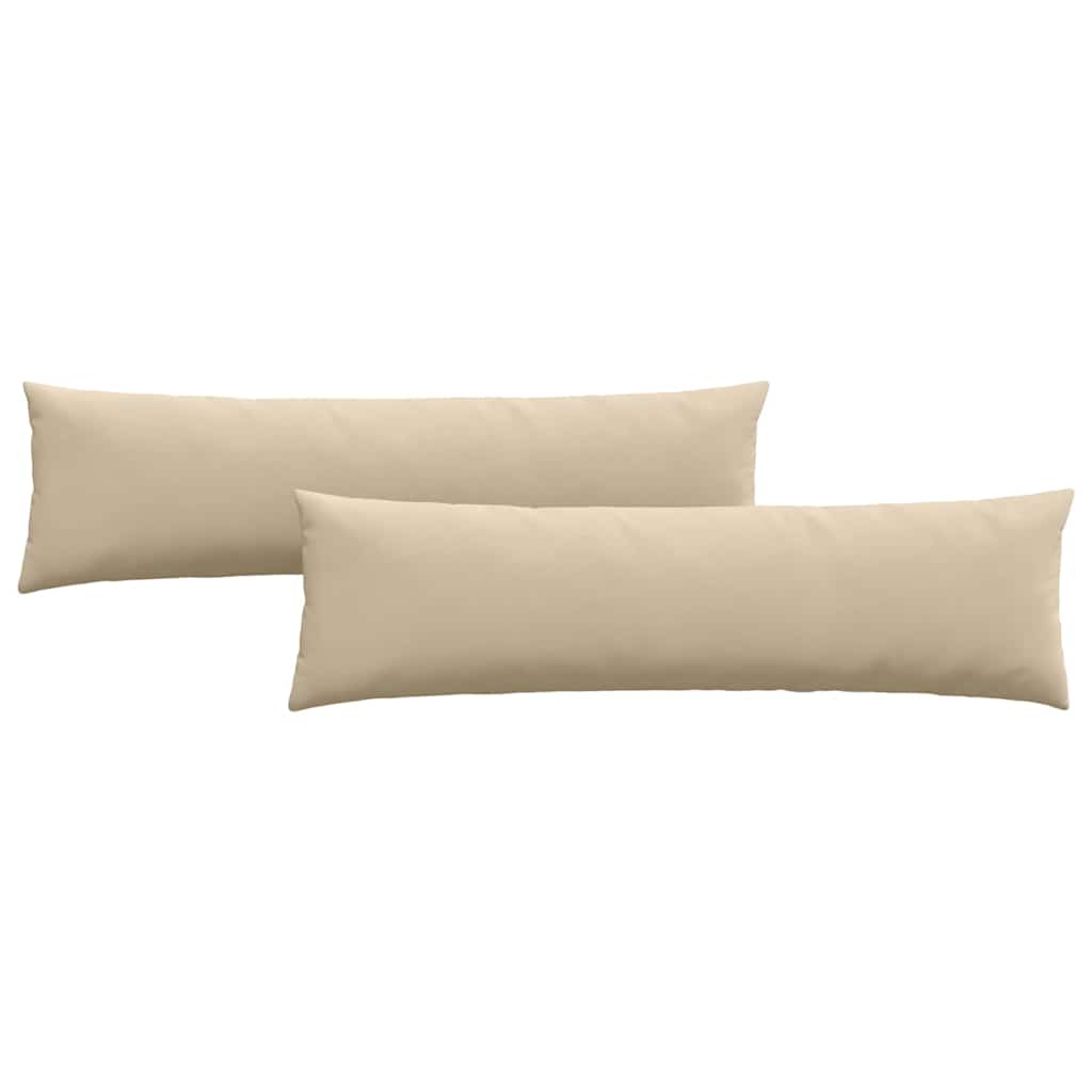 Sofakuddar 2 pcs Kräm 145 x 40 cm tyg