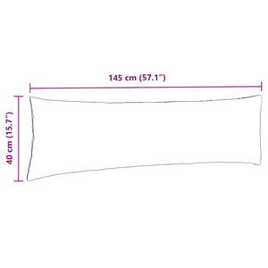 Sofakuddar 2 pcs Ljusgrå 145 x 40 cm Kordread tyg