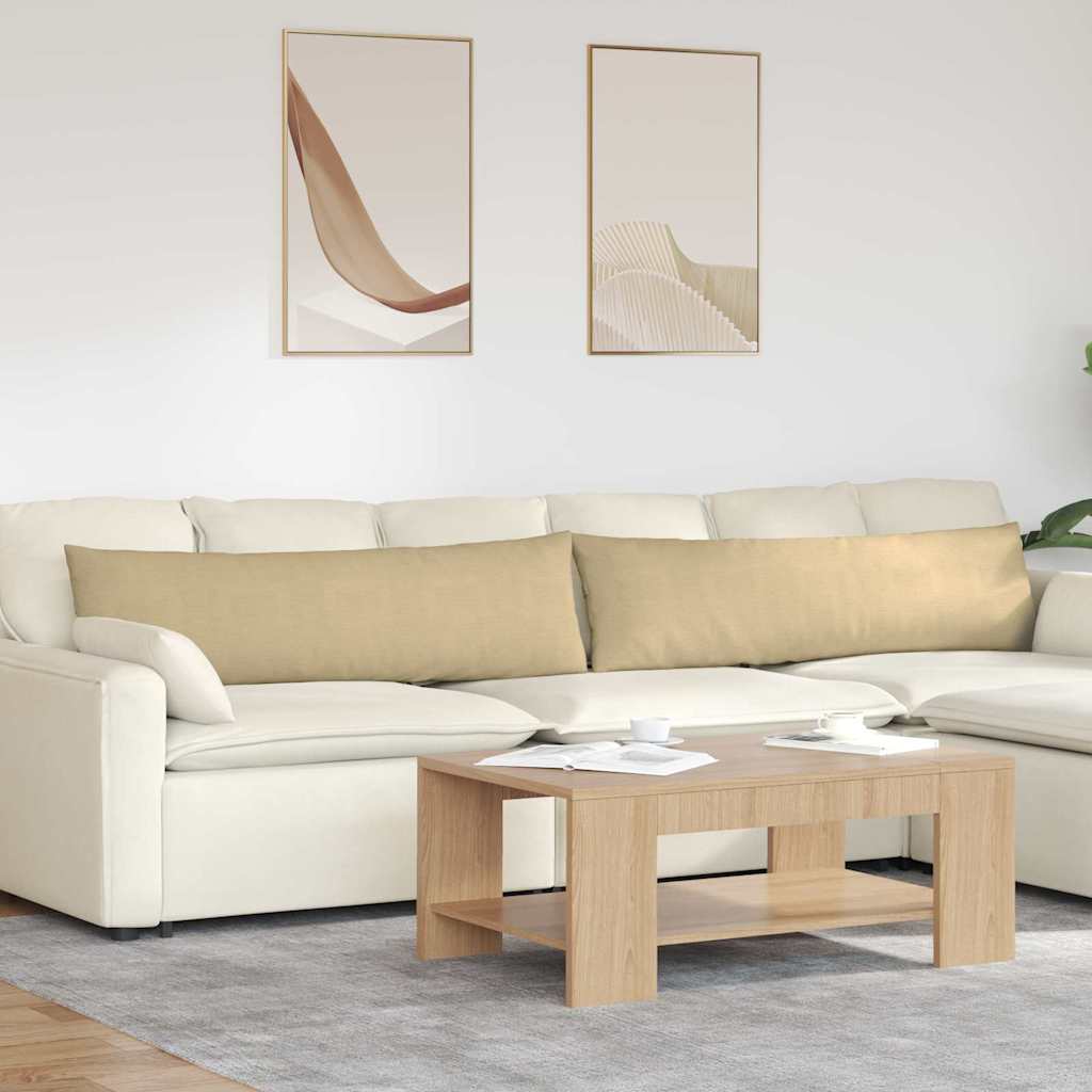 Sofakuddar 2 st Grågrön 145 x 40 cm Kordread tyg