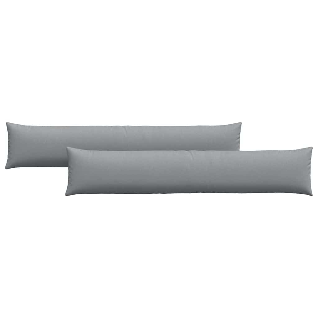 Sofakuddar 2 pcs Ljusgrå 200 x 40 cm tyg