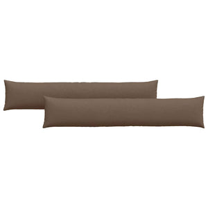 Sofakuddar 2 pcs Brun 200 x 40 cm tyg