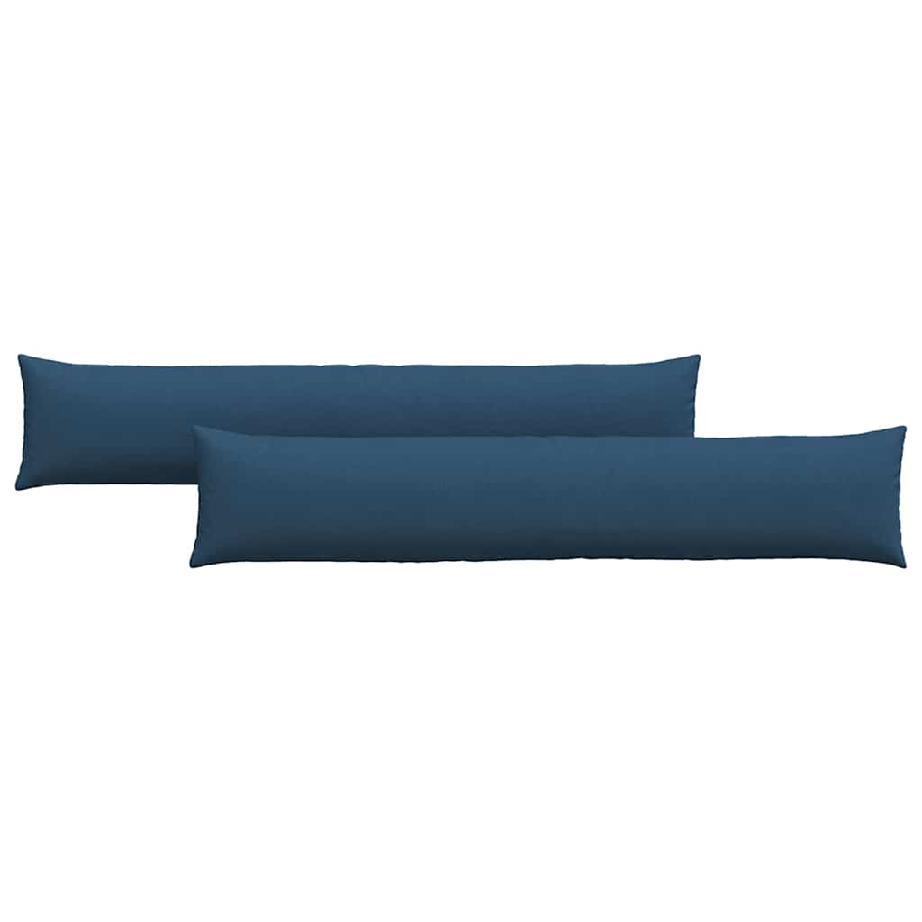 Sofakuddar 2 pcs Blå 200 x 40 cm tyg