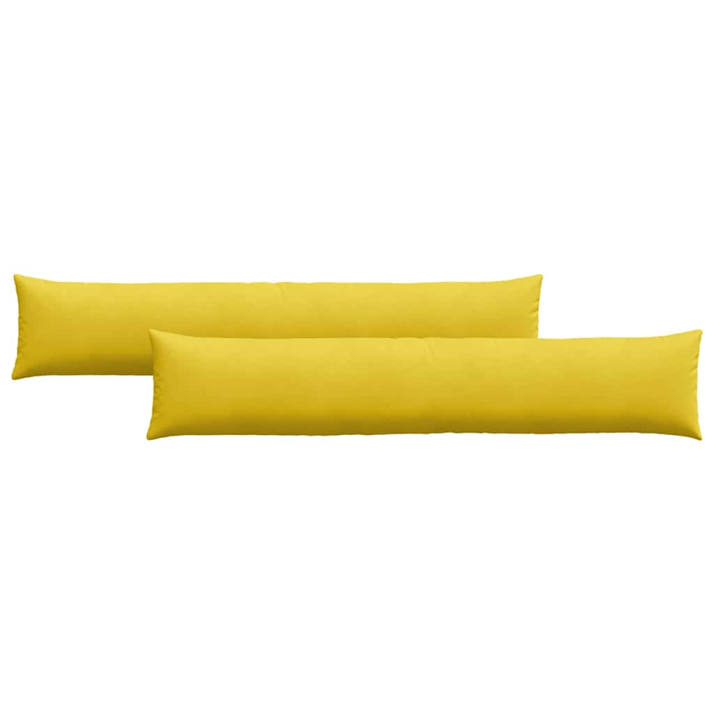 Sofakuddar 2 pcs Gul 200 x 40 cm Kordread tyg