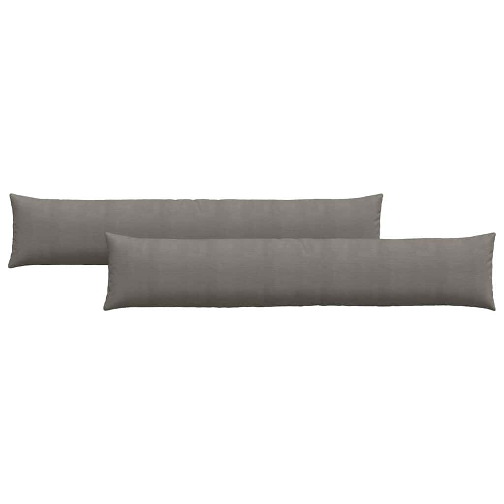 Sofakuddar 2 pcs Ljusgrå 200 x 40 cm Kordread tyg