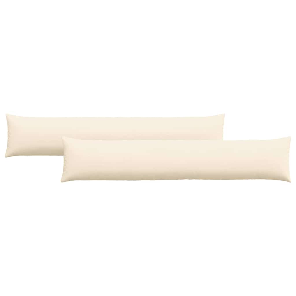 Sofakuddar 2 pcs Kräm 200 x 40 cm Kordread tyg