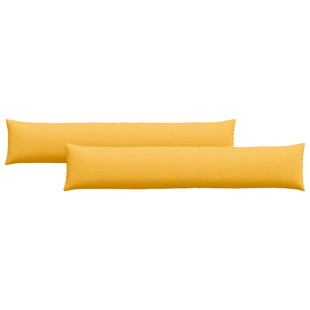 Sofakuddar 2 pcs Ljusgul 200 x 40 cm Kordread tyg