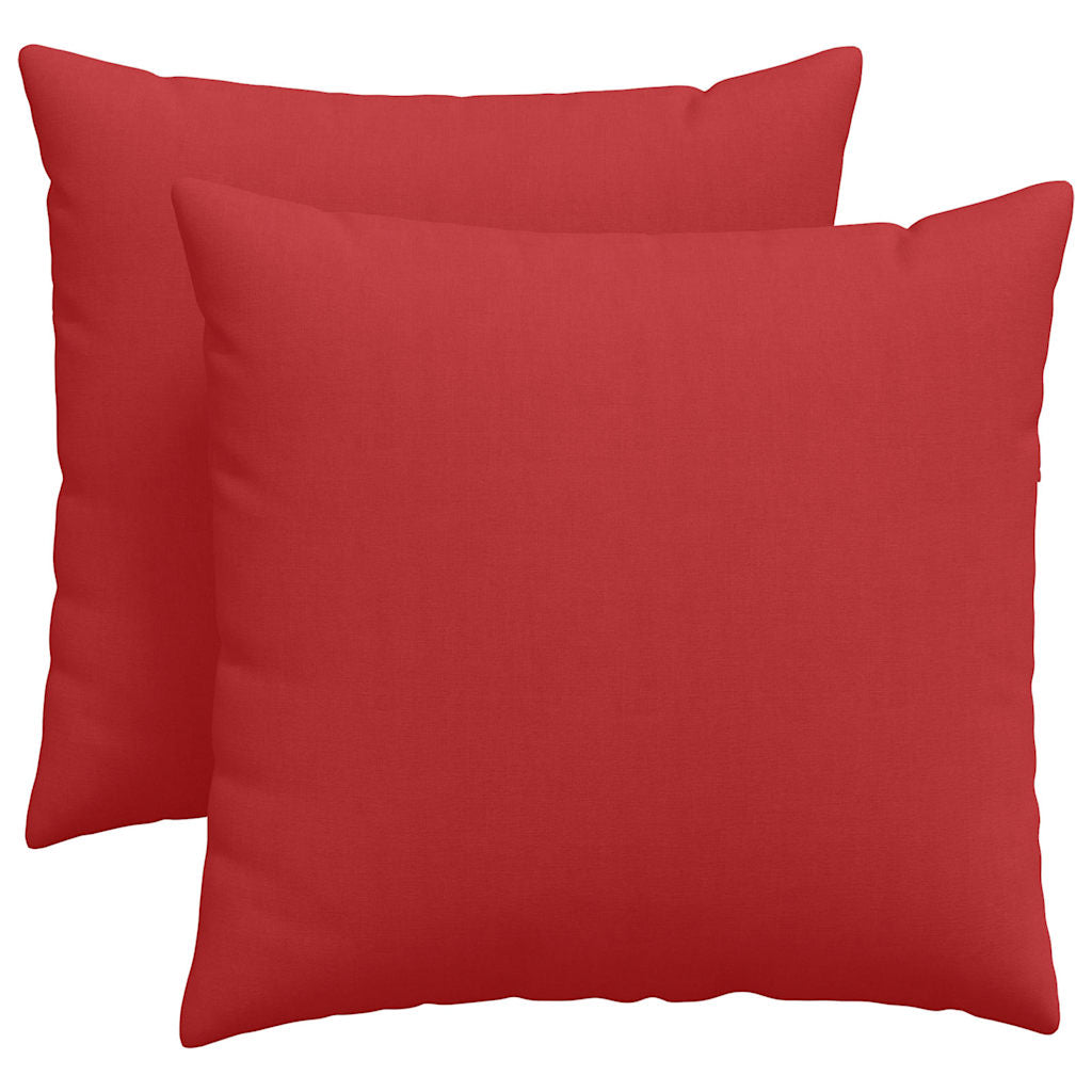 Sofakuddar 2 pcs Röd 45 x 45 cm tyg