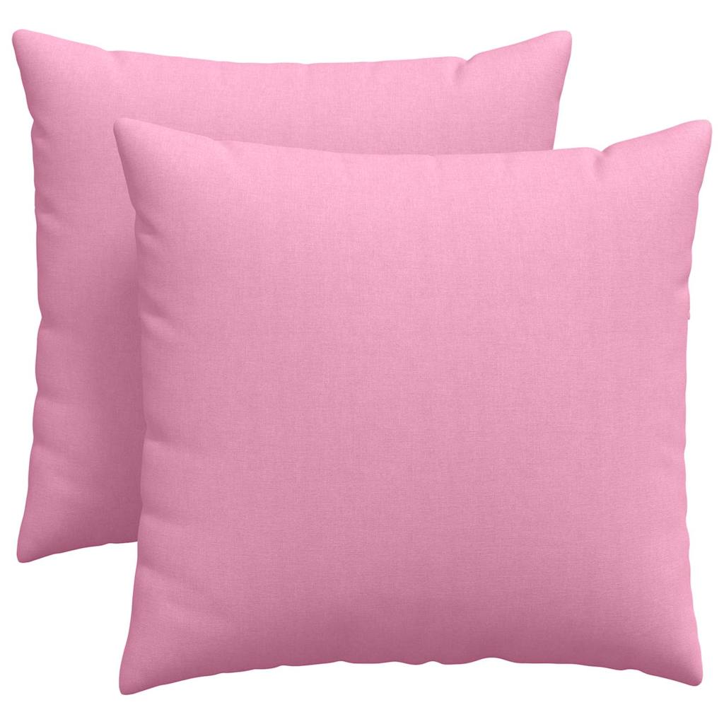 Sofakuddar 2 pcs Rosa 45 x 45 cm tyg