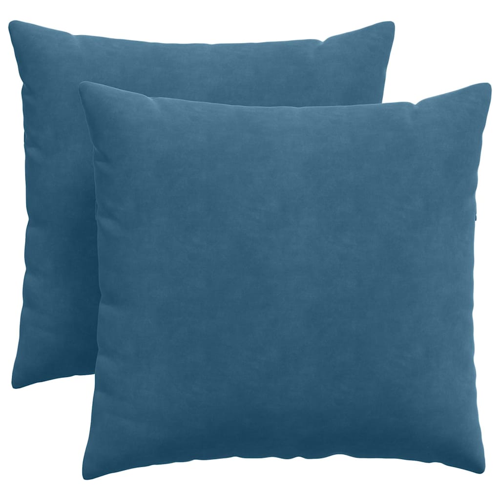 Sofakuddar 2 pcs Blå 45 x 45 cm Kordread tyg