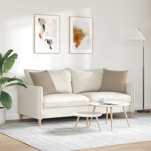 Sofakuddar 2 pcs Taupe 45 x 45 cm tyg