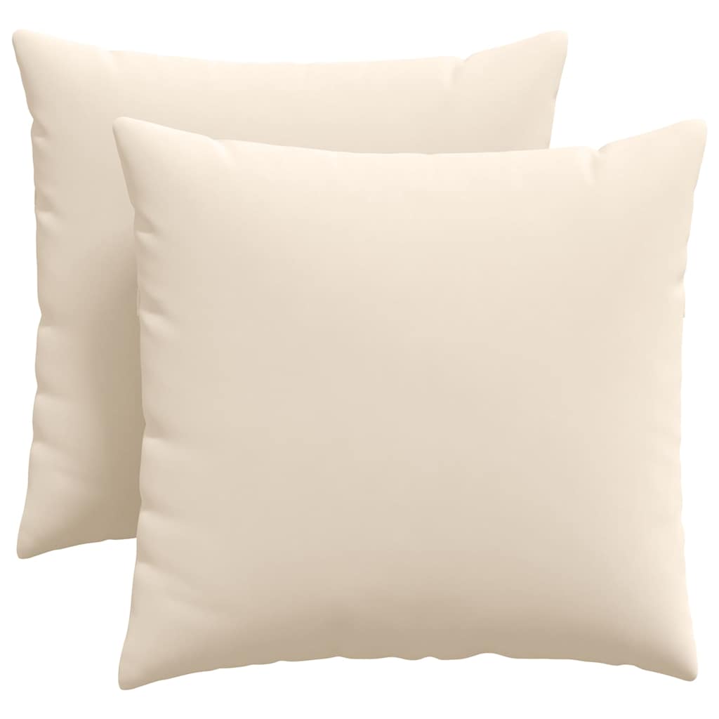 Sofakuddar 2 pcs Beige 45 x 45 cm tyg