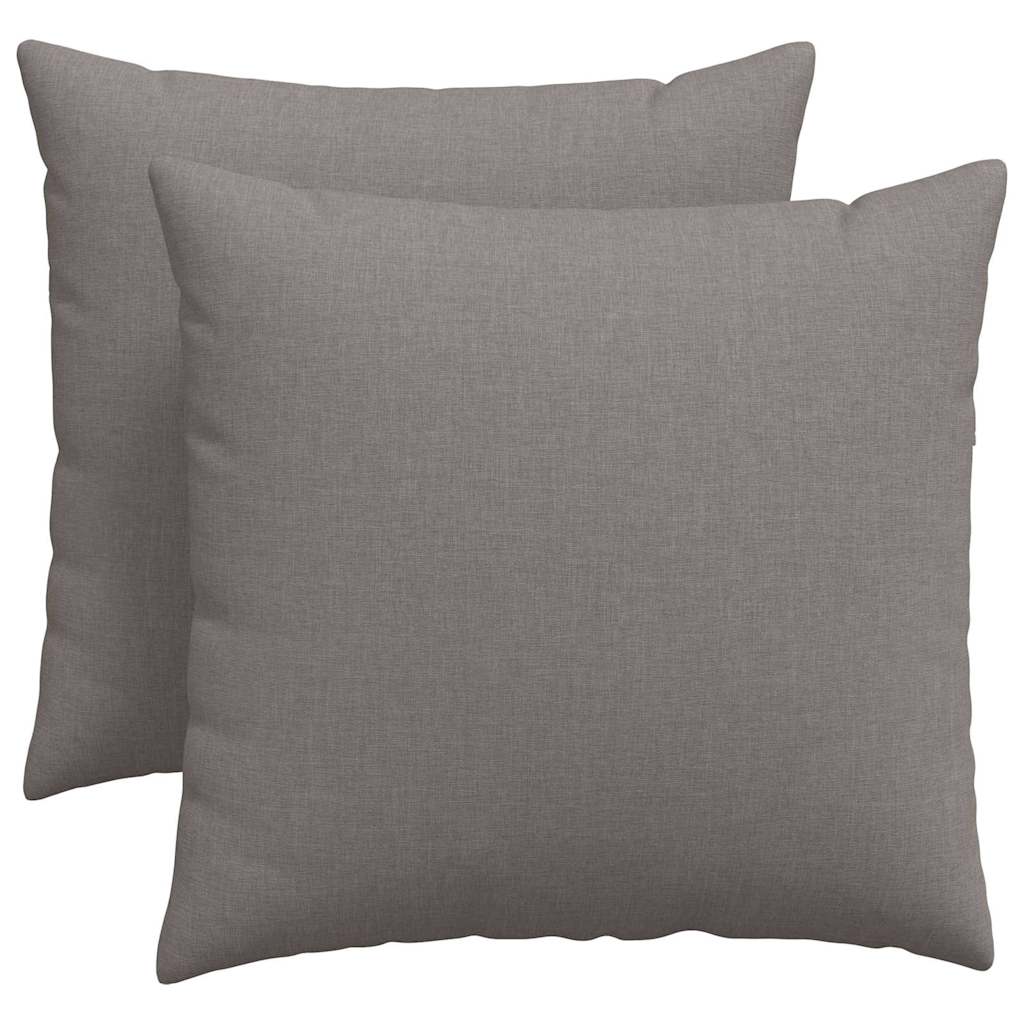 Sofakuddar 2 st tyg Taupe 50 x 50 cm