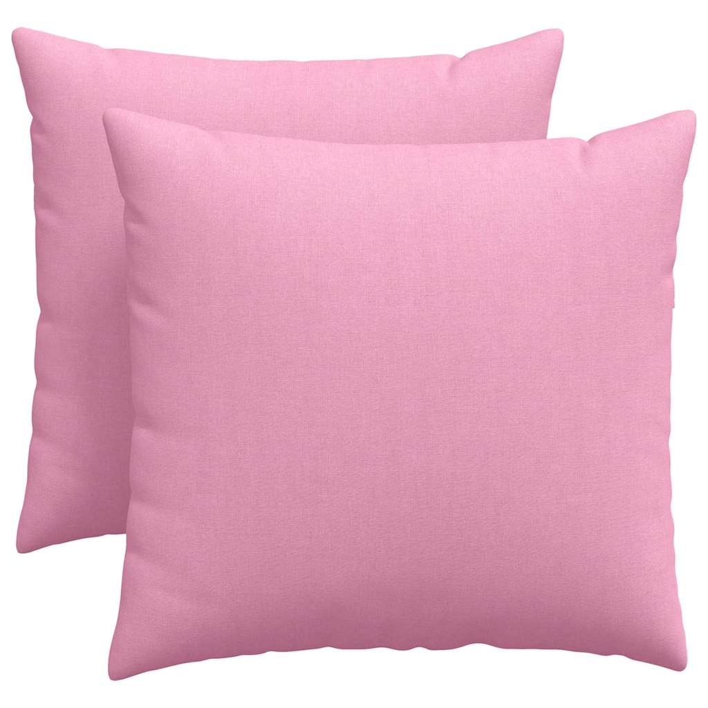 Sofakuddar 2 st tyg Rosa 50 x 50 cm