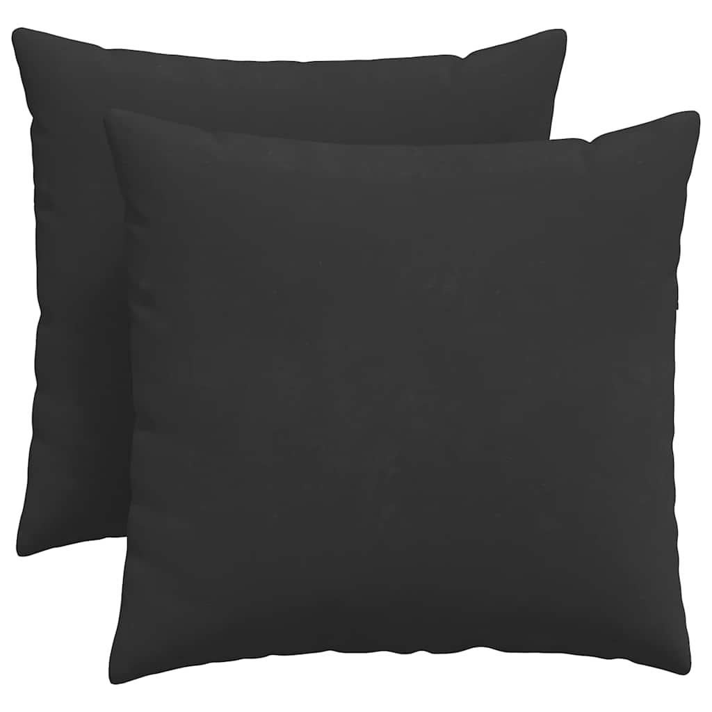 Sofakuddar 2 pcs Svart 50 x 50 cm tyg
