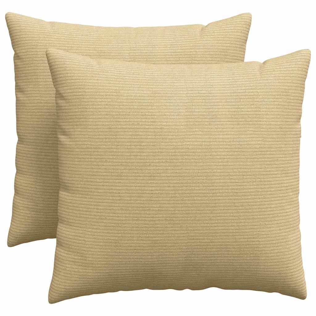 Sofakuddar 2 pcs Grågrön 50 x 50 cm Kordread tyg
