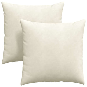 Sofakuddar 2 pcs Kräm 60 x 60 cm Kordread tyg