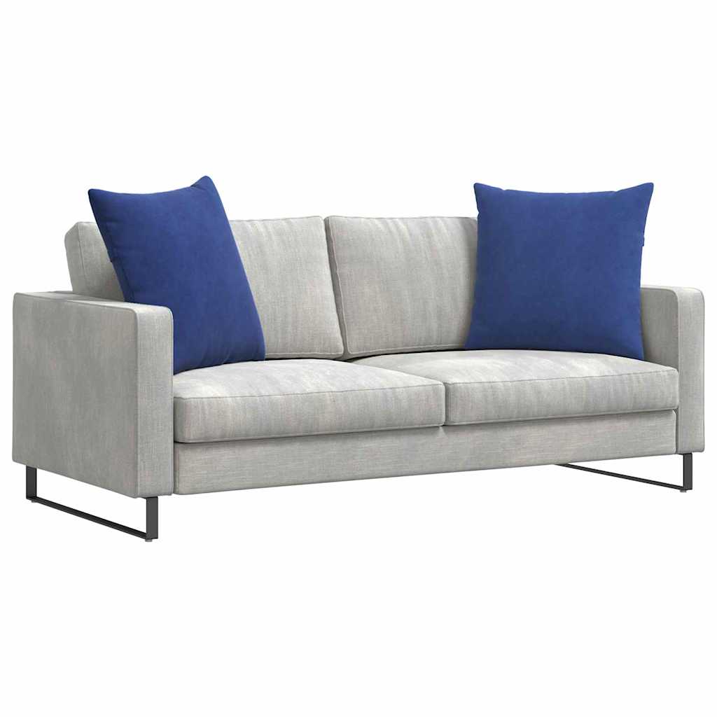 Sofakuddar 2 pcs Polisblå 60 x 60 cm Kordread tyg