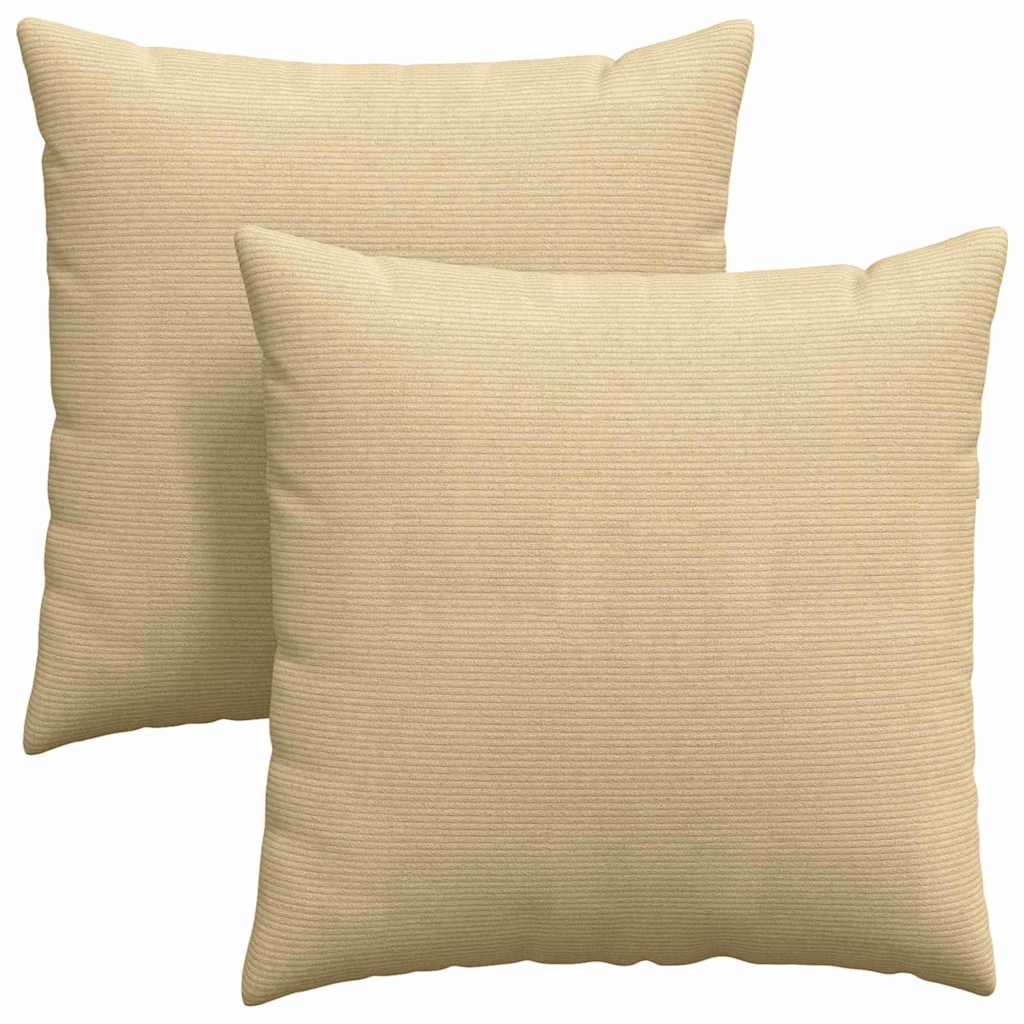 Sofakuddar 2 pcs Grågrön 60 x 60 cm Kordread tyg