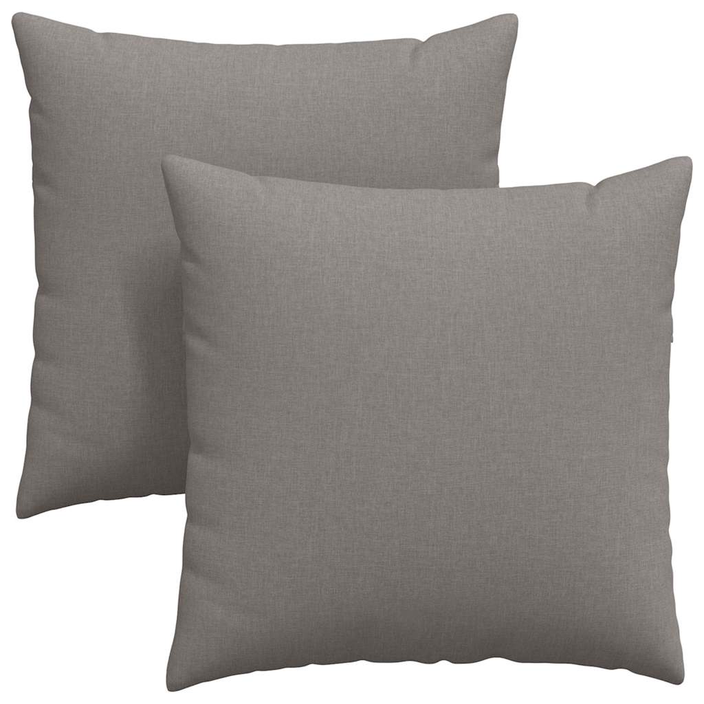 Sofakuddar 2 pcs Taupe 80 x 80 cm tyg