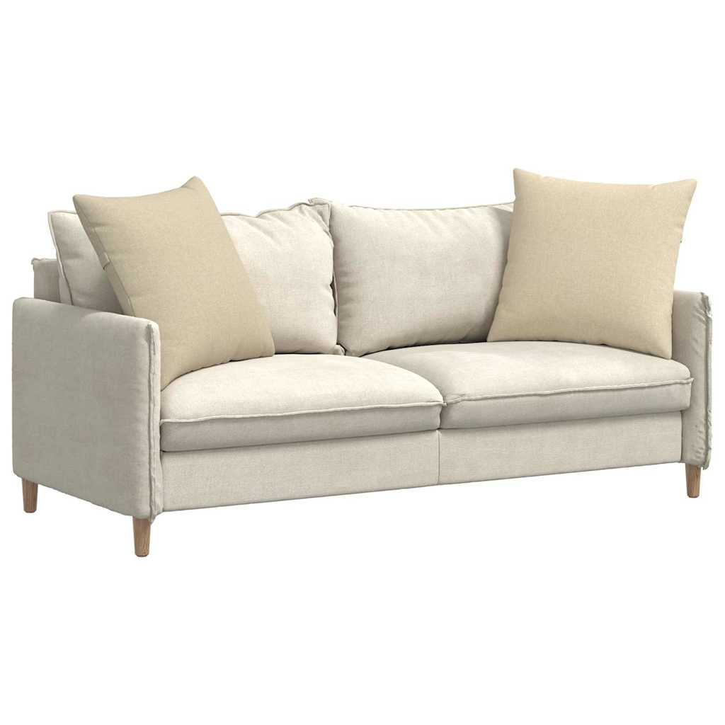 Sofakuddar 2 pcs Kräm 80 x 80 cm tyg