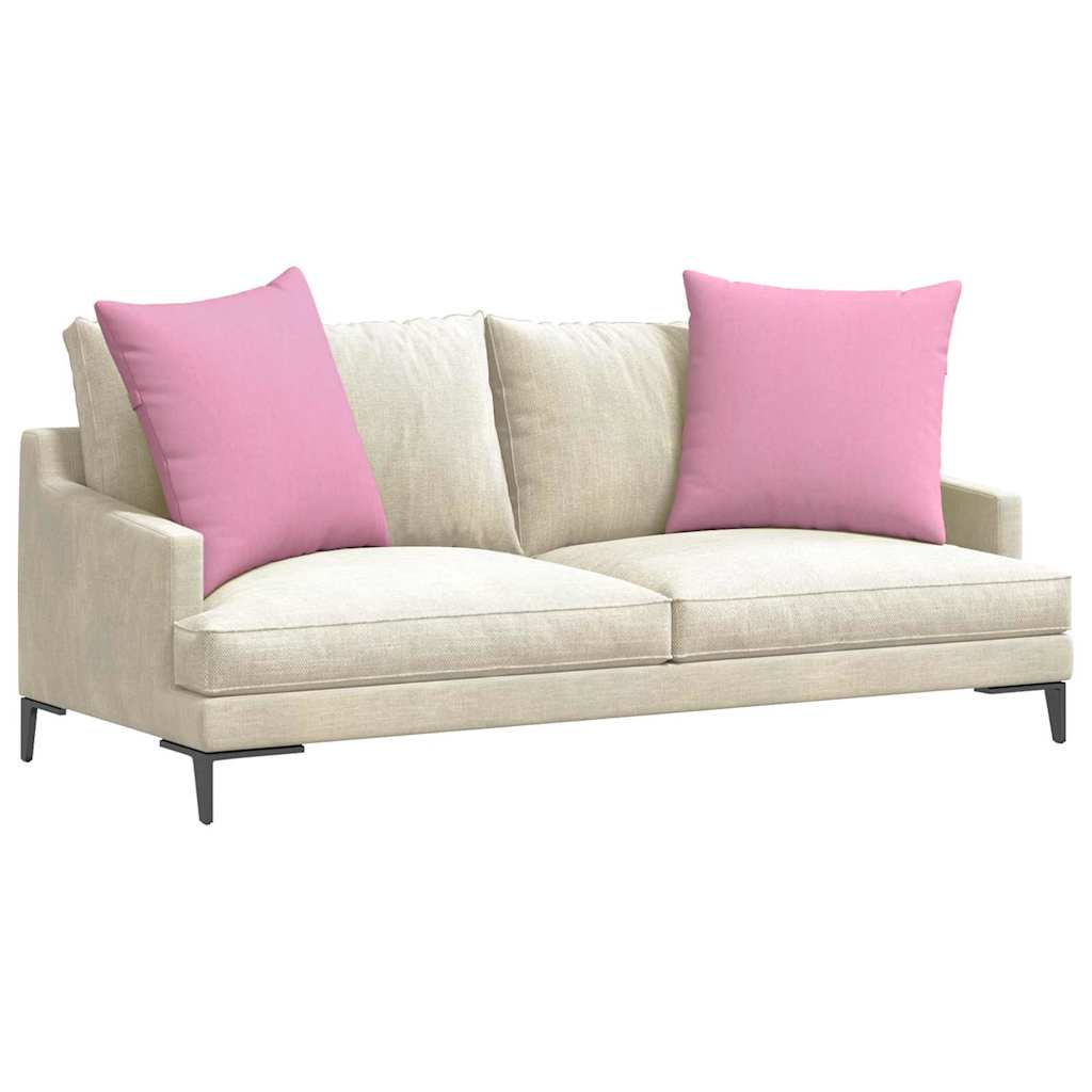 Sofakuddar 2 pcs Rosa 80 x 80 cm tyg