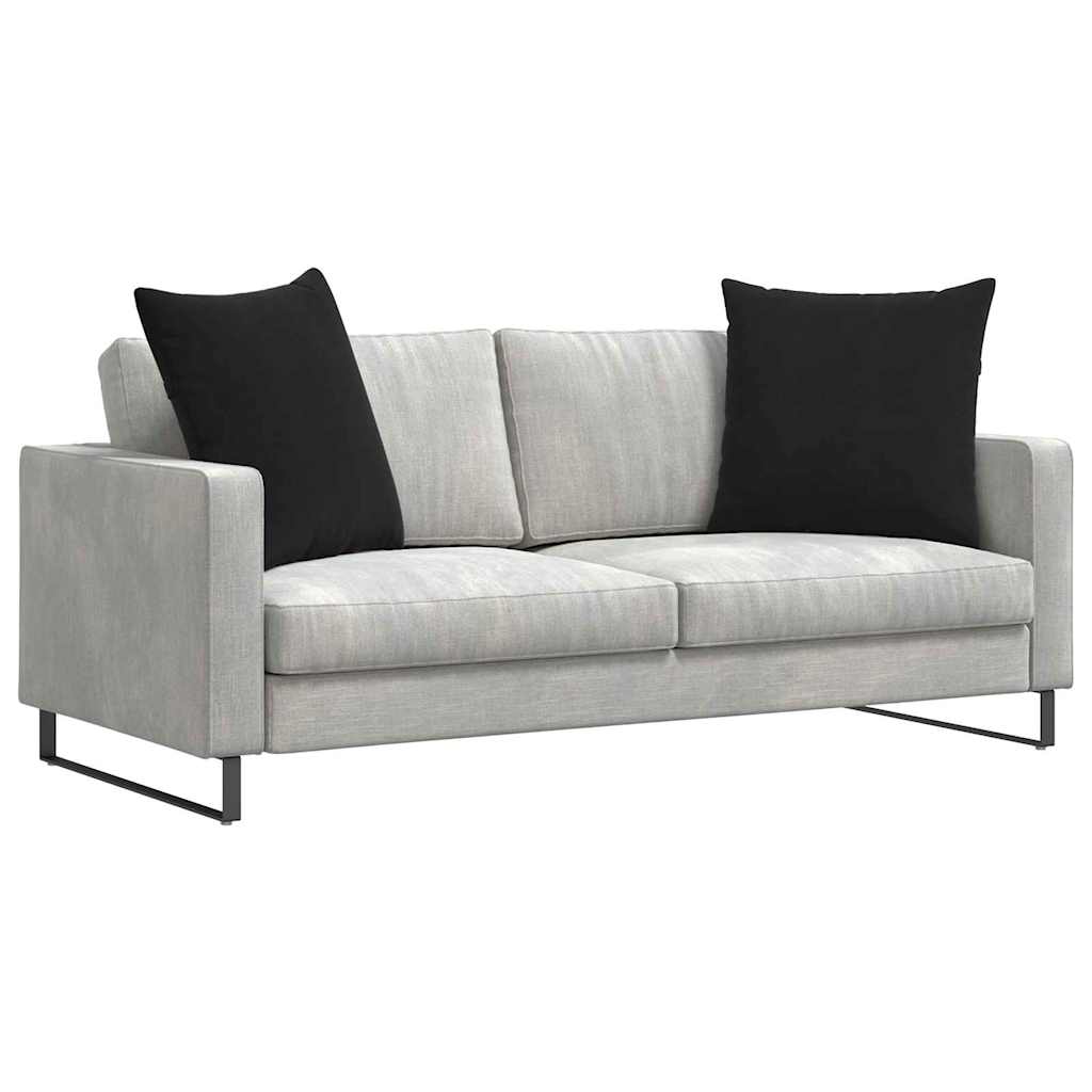 Sofakuddar 2 pcs Svart 80 x 80 cm Kordread tyg