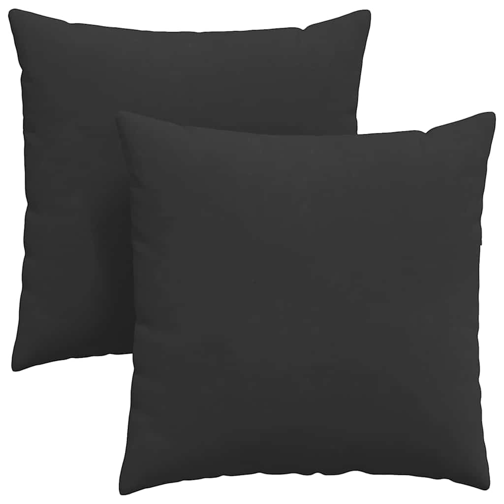 Sofakuddar 2 pcs Svart 80 x 80 cm tyg
