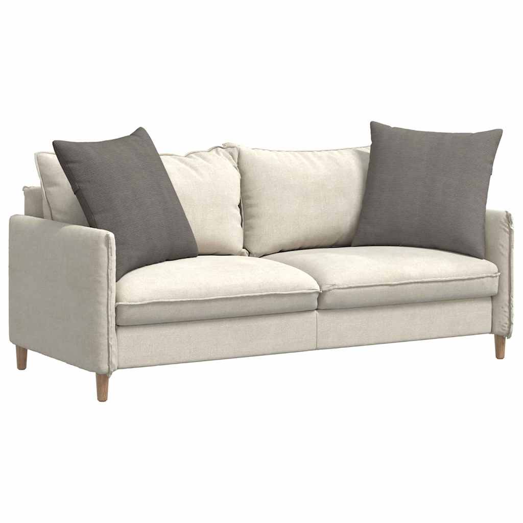 Sofakuddar 2 pcs Ljusgrå 80 x 80 cm Kordread tyg