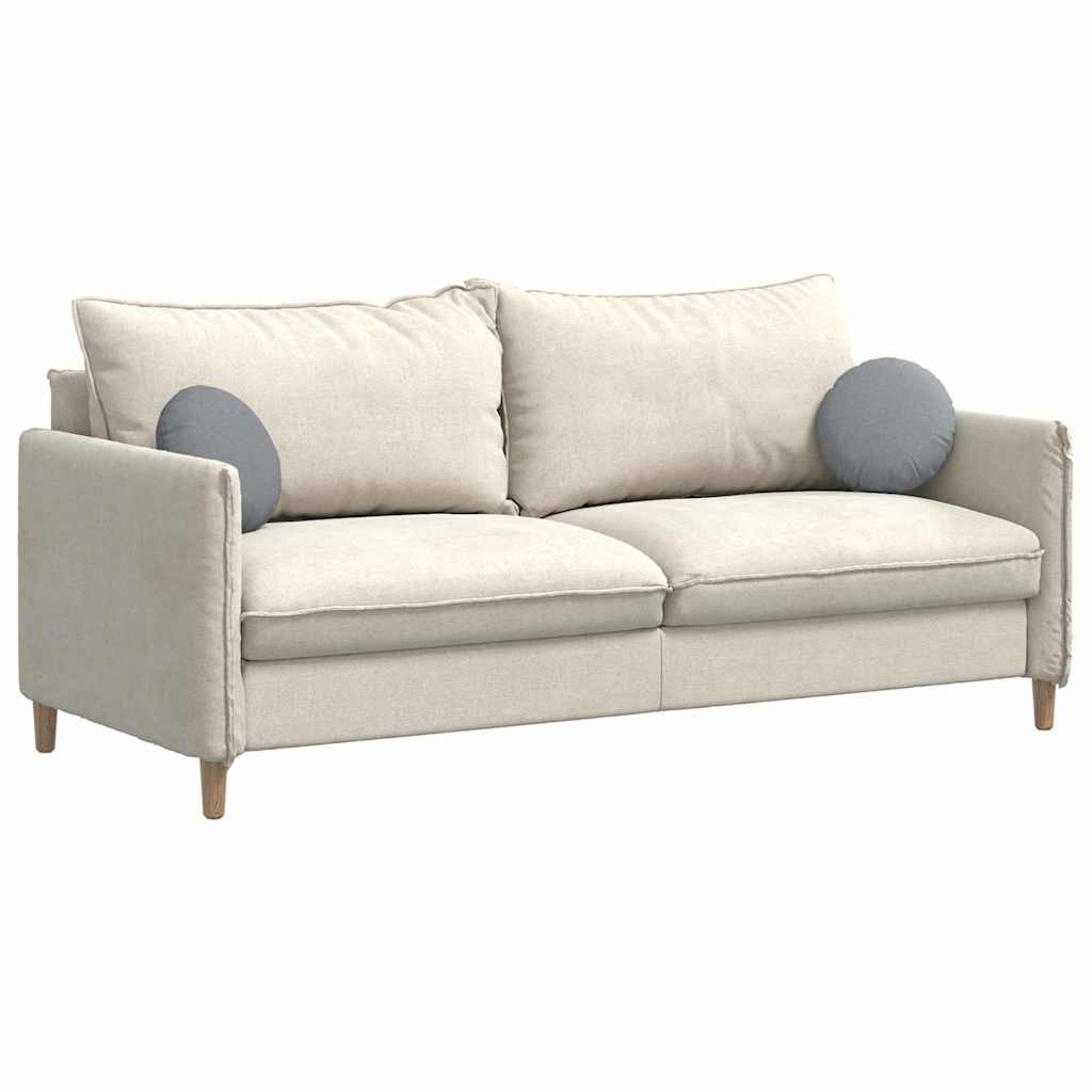 Sittkuddar 2 pcs Ljusgrå Ø30 x 13 cm tyg