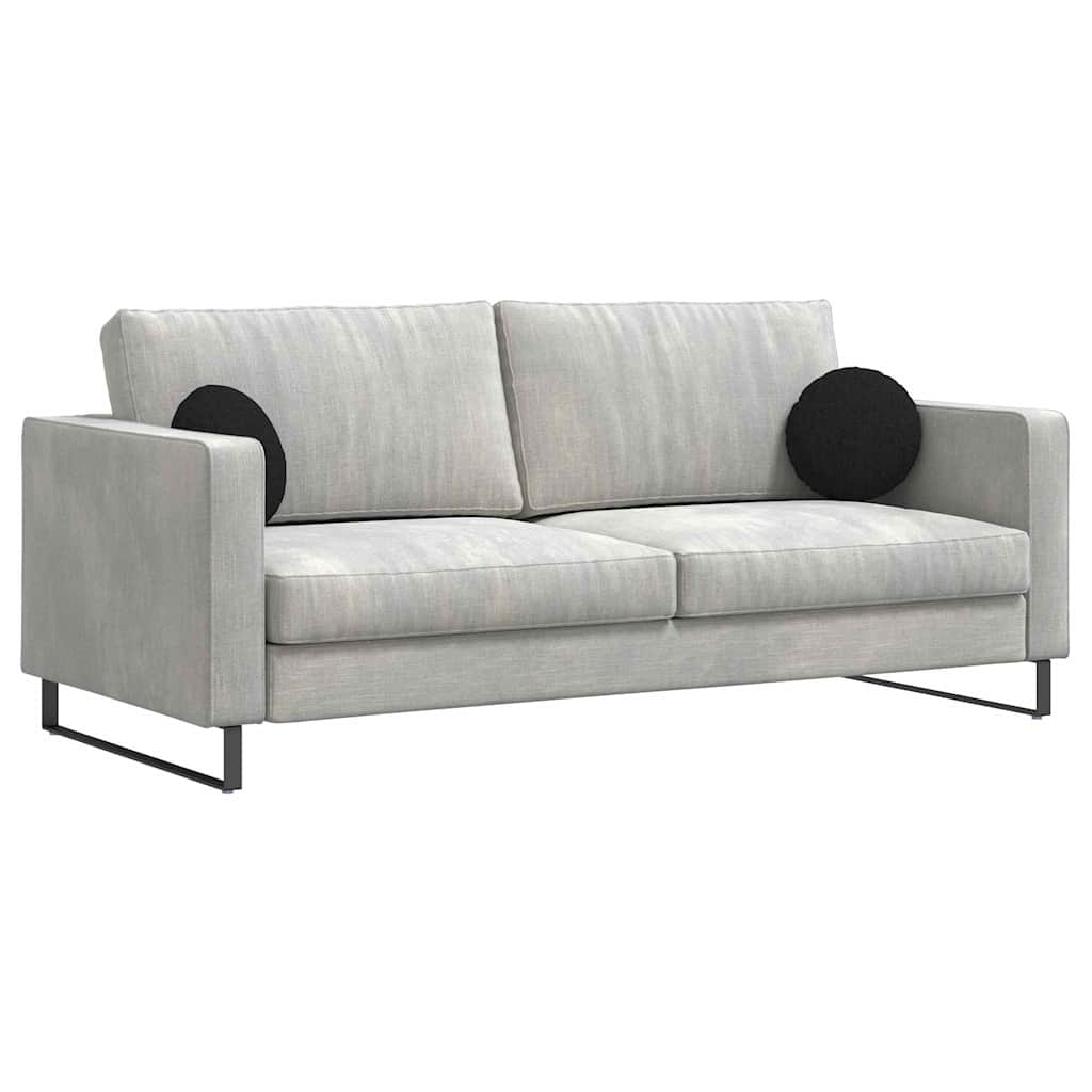 Sittkuddar 2 pcs Svart Ø30 x 13 cm tyg