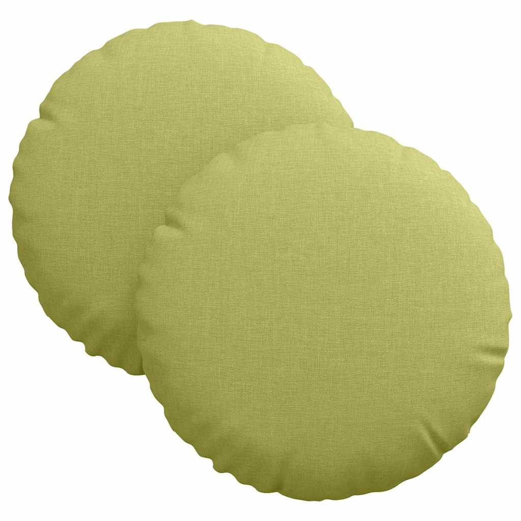 Sittkuddar 2 pcs Ljusgrön Ø30 x 13 cm tyg