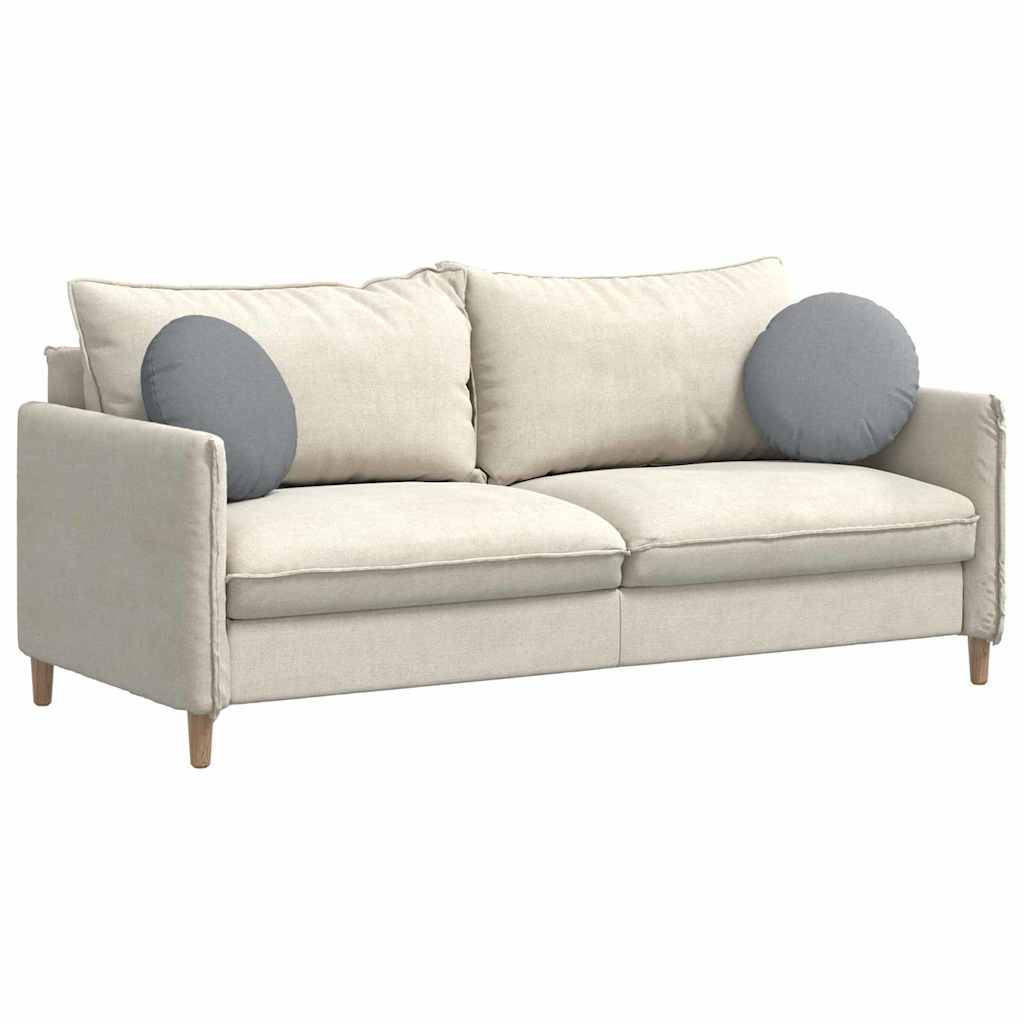 Sittkuddar 2 pcs Ljusgrå Ø40 x 13 cm tyg