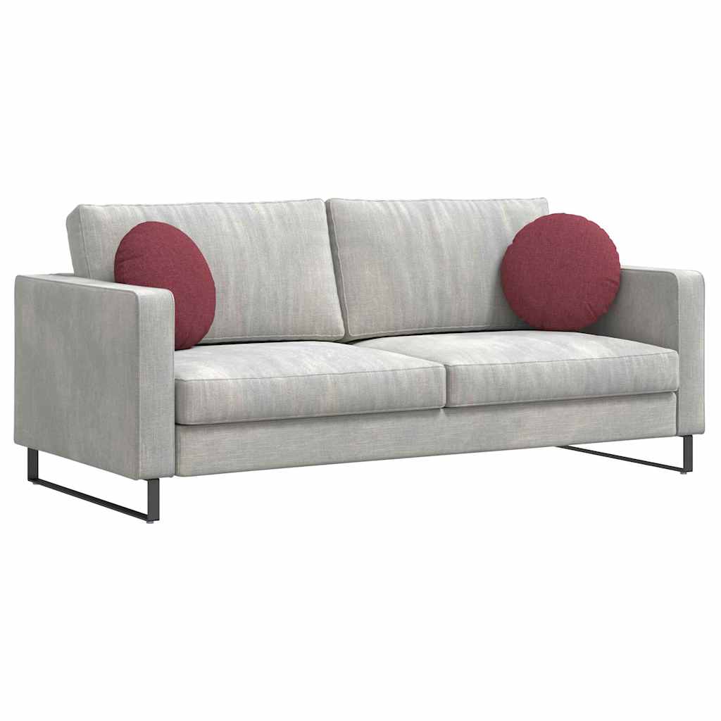 Sittkuddar 2 pcs Vinröd Ø40 x 13 cm tyg
