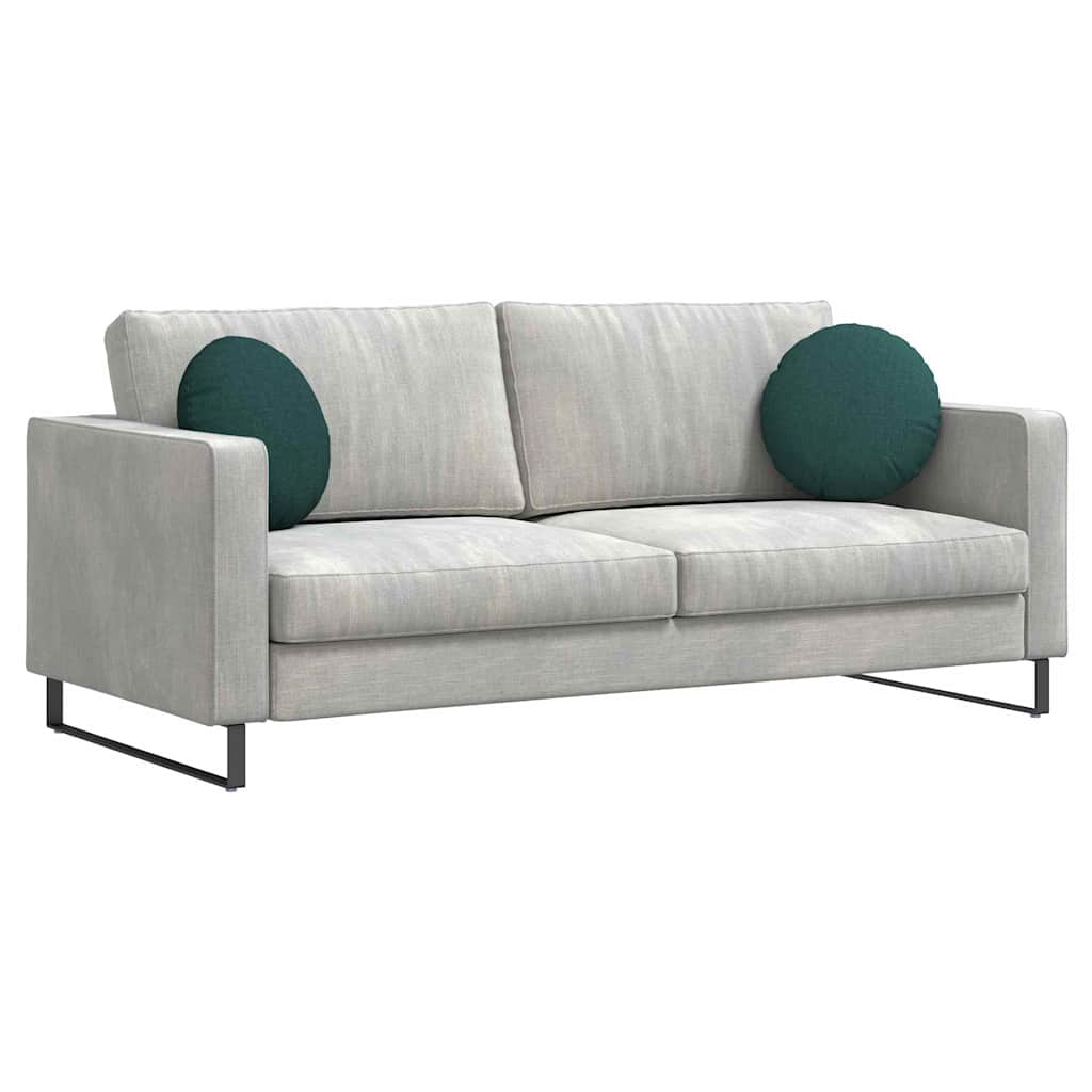 Sittkuddar 2 pcs Mörkgrön Ø40 x 13 cm tyg