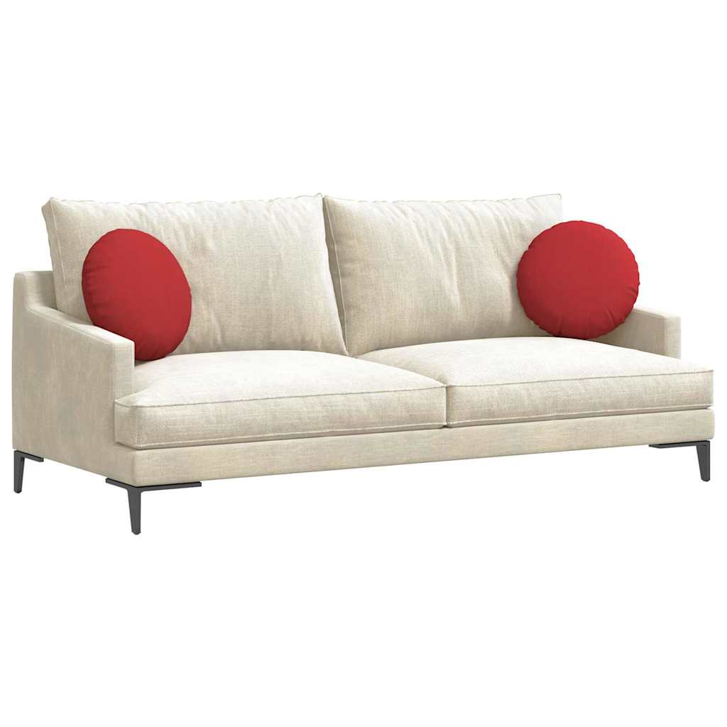 Sittkuddar 2 pcs Röd Ø40 x 13 cm tyg