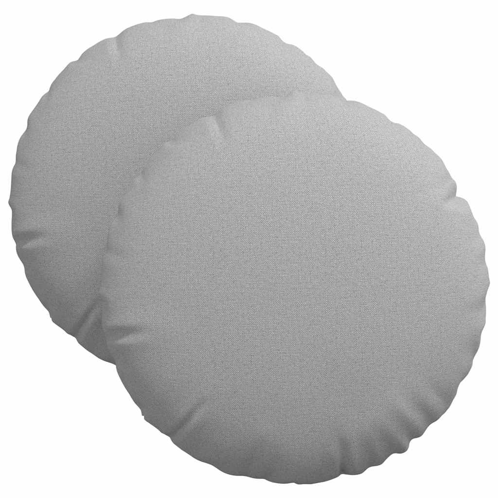 Sittkuddar 2 st Tyg Moln Grå Ø40 x 13 cm