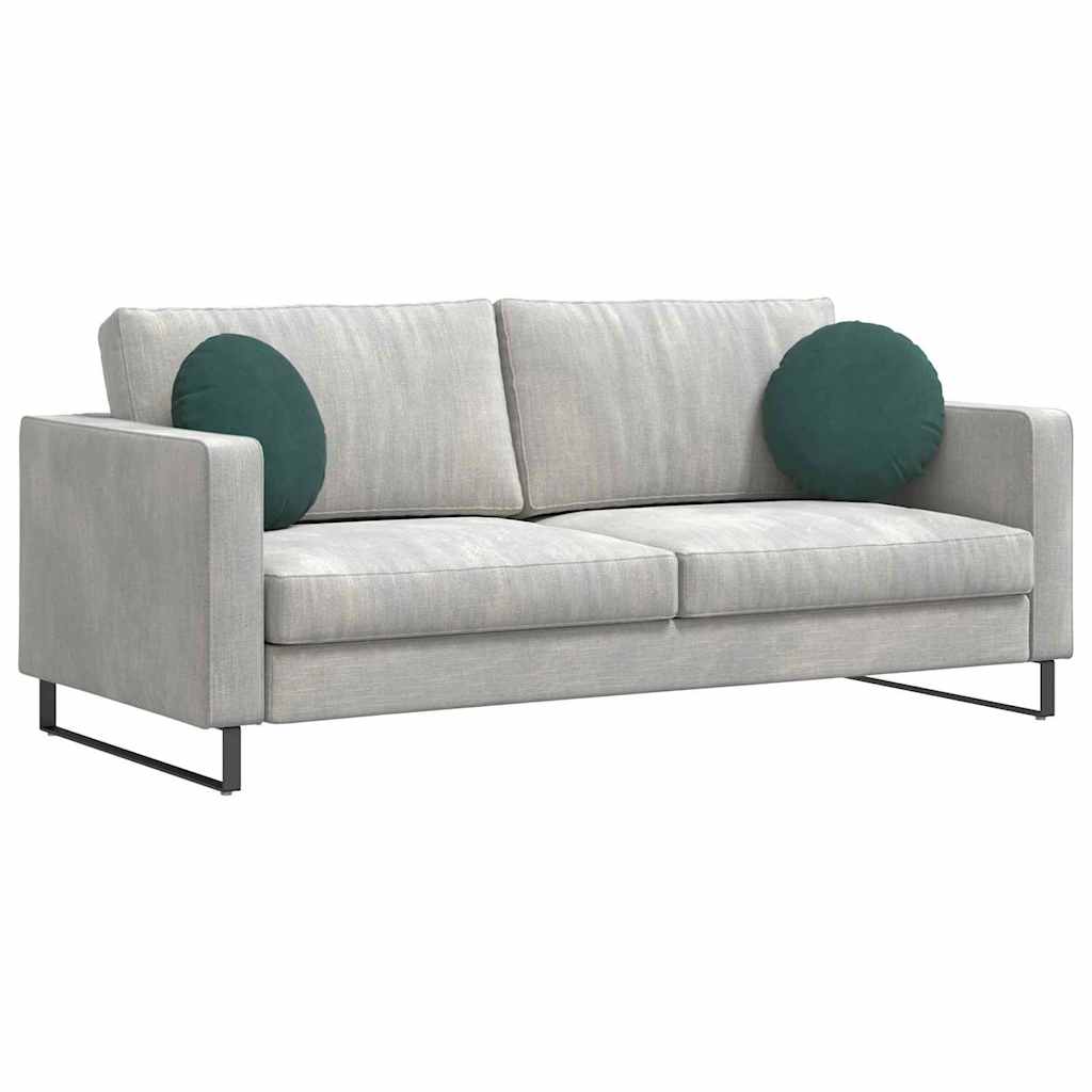 Sittkuddar 2 pcs Mörkgrön Ø 40 x 13 cm Sammet