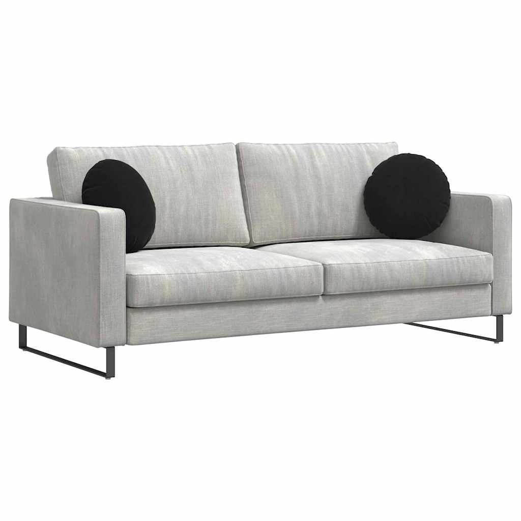 Sittkuddar 2 pcs Svart Ø 40 x 13 cm Sammet