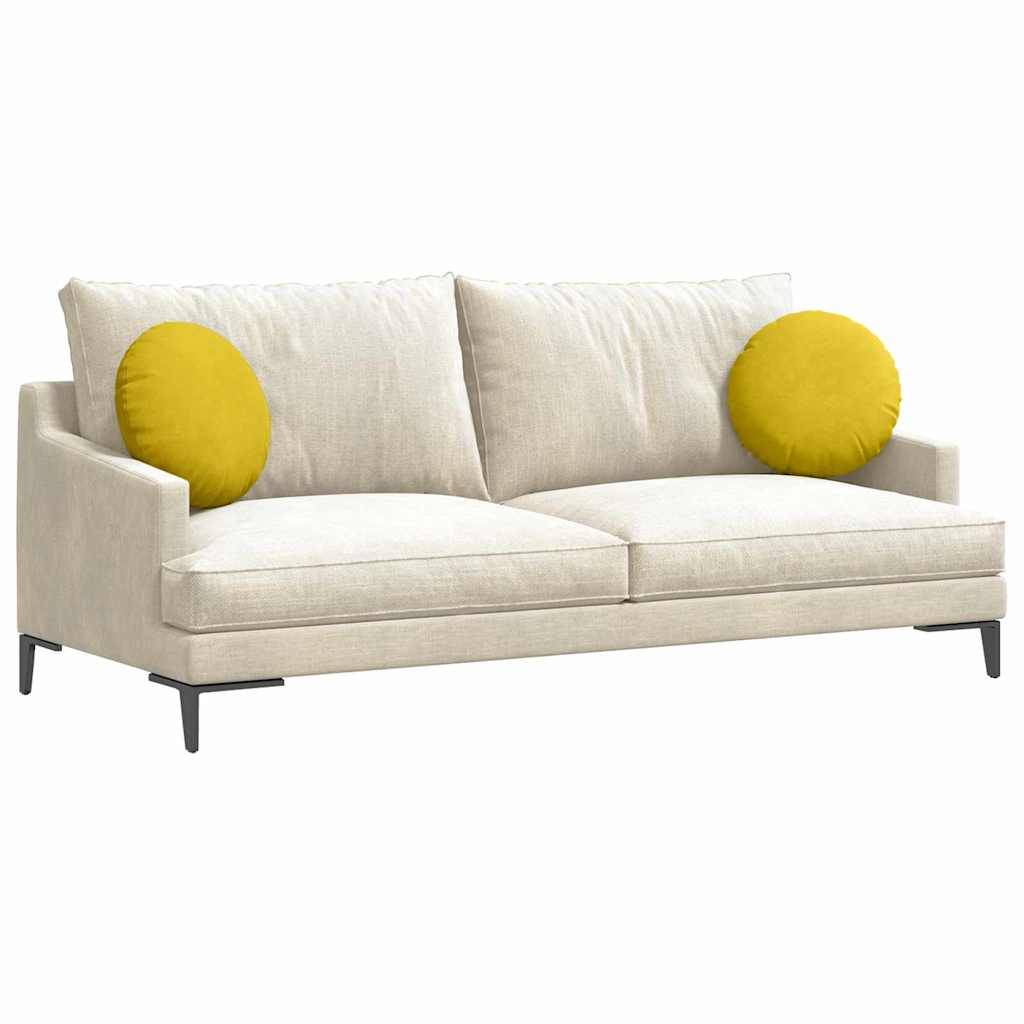 Sittkuddar 2 pcs Gul Ø 40 x 13 cm Sammet